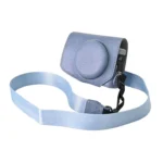 Retro Litchi Texture Leather Full Body Camera Case Bag with Strap