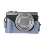 Retro Litchi Texture Leather Full Body Camera Case Bag with Strap - Image 4