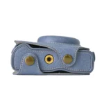 Retro Litchi Texture Leather Full Body Camera Case Bag with Strap - Image 6