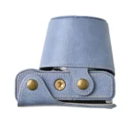 Retro Litchi Texture Leather Full Body Camera Case Bag with Strap - Image 5