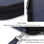 SM01 Multi-function Waterproof Double Layer Data Cable Earphone U Disk Digital Accessories Storage Bag, Size: L - Image 5