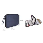 SM01 Multi-function Waterproof Double Layer Data Cable Earphone U Disk Digital Accessories Storage Bag, Size: S - Image 4