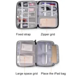SM01 Multi-function Waterproof Double Layer Data Cable Earphone U Disk Digital Accessories Storage Bag, Size: S - Image 7