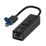 USB / 8 Pin to Type-C RJ45 USB-A HUB Expand Converter