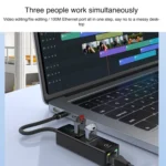 Type-C to Type-C RJ45 USB-A HUB Expand Converter - Image 4