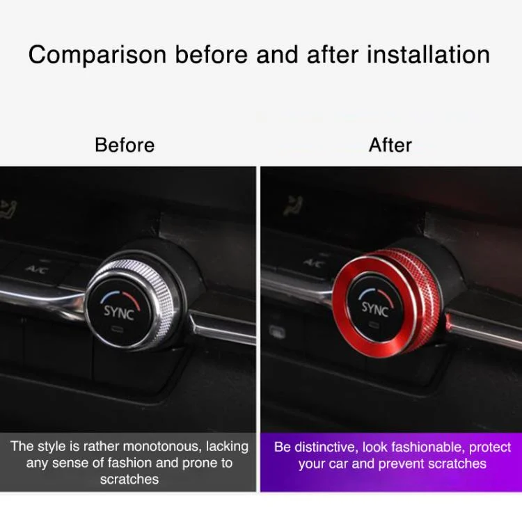 EDA0080286_B1.webp 2pcs Multimedia / Central Control Knob Metal Decorative Ring - Image 2