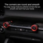 2pcs Multimedia / Central Control Knob Metal Decorative Ring - Image 3