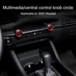 2pcs Multimedia / Central Control Knob Metal Decorative Ring - Image 4