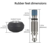 BEXIN FT-13 3/8 Screw Rubber Feet Pads Tripod Anti-Slip Foot Pad - Image 5