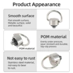 BEXIN LS020 Quick Release Plate Screws 1/4 inch C-Ring Adapter Mount Screws - Image 7