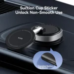 ROCK Q16 RPH1016 Car Electric Vacuum Suction Cup Magnetic Phone Holder - Image 17