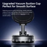 ROCK Q16 RPH1016 Car Electric Vacuum Suction Cup Magnetic Phone Holder - Image 7