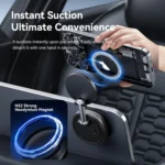 ROCK Q16 RPH1016 Car Electric Vacuum Suction Cup Magnetic Phone Holder - Image 10