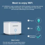COMFAST CF-WR653AX 1500Mbps 2.4GHz / 5.8GHz Dual-Band Gigabit WiFi 6 Mesh Router - Image 3