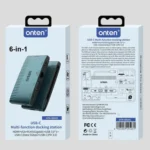 Onten 6 in 1 USB-C Multi-function Docking Station, HDTV+VGA+RJ45 Gigabit +USB-C Data +USB-C PD 3.0+USB 3.0 - Image 7
