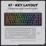 ONIKUMA G67 67-key RGB Wired Magnetic Axis Mechanical Gaming Keyboard - Image 6