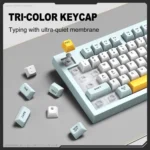 ONIKUMA G80 Bluetooth 2.4G Wired Silent Silver Membrane Keyboard - Image 3