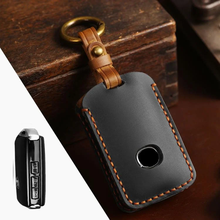 For Mazda Axela Hallmo B023 Crazy Horse Cowhide Car Key Protection Cover