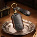 For Kia Carnival Hallmo B087 Crazy Horse Cowhide Car Key Protection Cover - Image 2