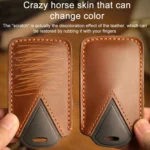 For Kia Carnival Hallmo B087 Crazy Horse Cowhide Car Key Protection Cover - Image 4