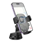 hoco H76 Crown Center Console One-button Car Phone Holder - Qty:  5 Units - Image 2