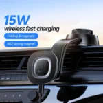 hoco HW31 Crown Car Center Console Magnetic Wireless Charging Phone Holder -Qty: 5 Units - Image 2