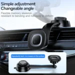 hoco HW31 Crown Car Center Console Magnetic Wireless Charging Phone Holder -Qty: 5 Units - Image 5