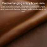 For Hyundai Staria / Sonata 5-button B123 Crazy Horse Cowhide Car Key Protection Cover - Image 4
