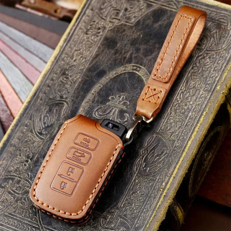 EDA0080922_B1.webp For Toyota North American 2+1-button C012 Crazy Horse Cowhide Car Key Protection Cover - Image 2