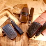 For Volvo XC60 / XC90 / S90 5-button C046 Crazy Horse Cowhide Car Key Protection Cover - Image 2