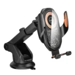 hoco HW34 Blue Whale Car Center Console 3-Axis Linkage Wireless Fast Charging Phone Holder -Qty: 5 Units - Image 4