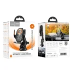 hoco HW34 Blue Whale Car Center Console 3-Axis Linkage Wireless Fast Charging Phone Holder -Qty: 5 Units - Image 9