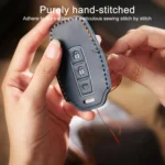 For Kia Carnival SX Hallmo E171 Crazy Horse Cowhide Car Key Protection Cover - Image 4