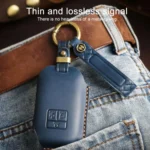 For Kia Carnival SX Hallmo E171 Crazy Horse Cowhide Car Key Protection Cover - Image 6