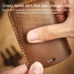 For Kia Carnival SX Hallmo E171 Crazy Horse Cowhide Car Key Protection Cover - Image 7