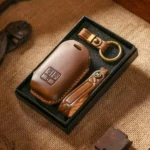 For Kia Carnival SX Hallmo E171 Crazy Horse Cowhide Car Key Protection Cover - Image 8