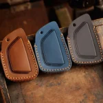 For Buick Envision Plus 2023 Hallmo Crazy Horse Cowhide Car Key Protection Cover - Image 3