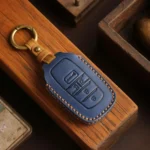 For Toyota SIENNA / Granvia / Alphard / Vellfire Hallmo Crazy Horse Cowhide Car Key Protection Cover - Image 2