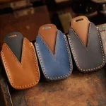 For Toyota SIENNA / Granvia / Alphard / Vellfire Hallmo Crazy Horse Cowhide Car Key Protection Cover - Image 3