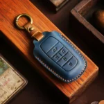 For Toyota Alphard Hallmo Crazy Horse Cowhide Car Key Protection Cover - Image 2