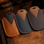 For Toyota Alphard Hallmo Crazy Horse Cowhide Car Key Protection Cover - Image 3