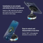 CC-T29W 360 Degree Rotating MagSafe Magnetic Car Phone Holder - Image 9