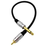 6.35mm Mono Plug Male to RCA Male Audio Adapter Cable for Ampfler, Speaker, Guitar - Image 3