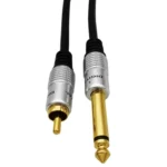 6.35mm Mono Plug Male to RCA Male Audio Adapter Cable for Ampfler, Speaker, Guitar - Image 4