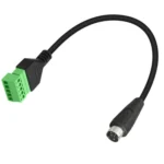 S-Video 8 Pin Male to 5 Pin Female Bolt Screw with Shield Terminals Pluggable Type Adapter Cable - Image 6
