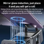 A001 15W Wireless Charging Electric Vacuum Adsorption Car Phone Holder - Image 3