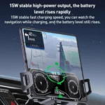 A001 15W Wireless Charging Electric Vacuum Adsorption Car Phone Holder - Image 4