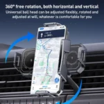 A001 15W Wireless Charging Electric Vacuum Adsorption Car Phone Holder - Image 5