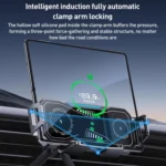 A001 15W Wireless Charging Electric Vacuum Adsorption Car Phone Holder - Image 7