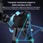 A001 15W Wireless Charging Electric Vacuum Adsorption Car Phone Holder - Image 9